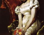 Young Girl with Flowers - 威廉·梅里特·查斯